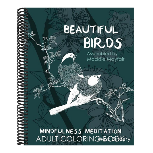 Beautiful Birds Mindfulness Meditation Adult Coloring Book