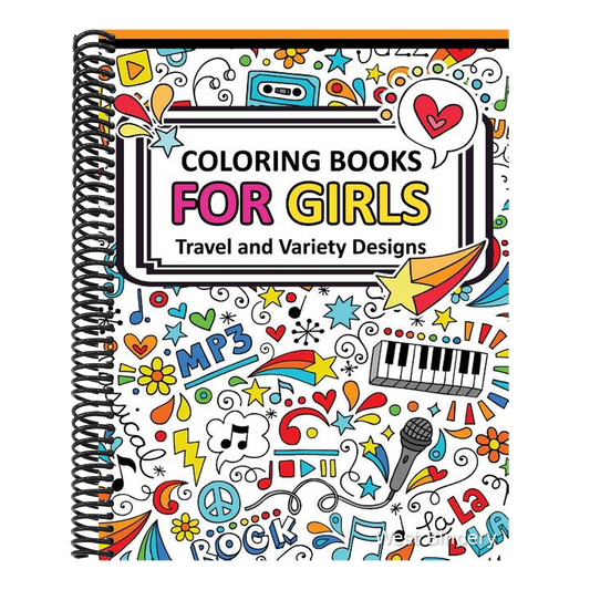 Coloring Book for Girls Doodle Cutes: The Really Best Relaxing Colouring Book For Girls 2017 (Cute, Animal, Dog, Cat, Elephant, Rabbit, Owls, Bears, K