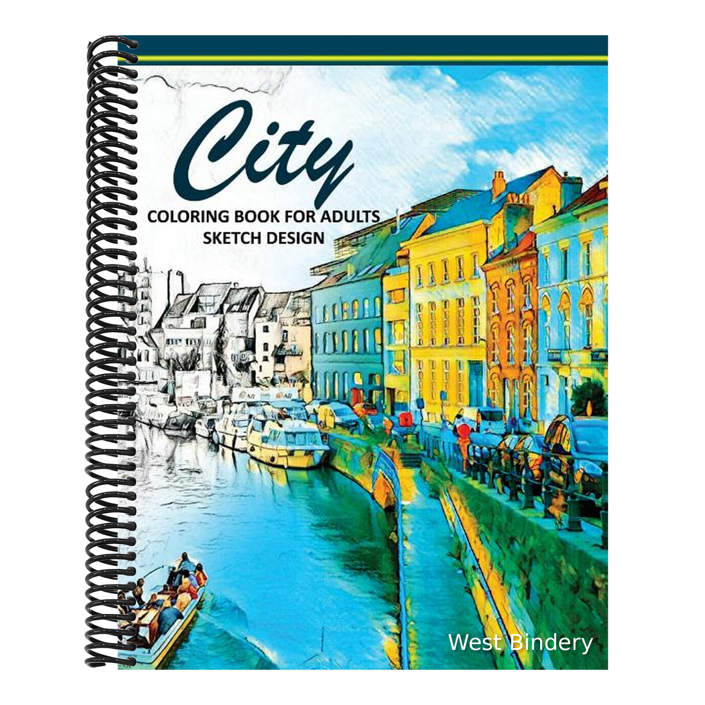 City Coloring Books for Adults: A Sketch grayscale coloring books beginner (High Quality picture)