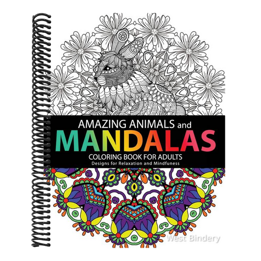 Amazing Animals Mandalas Coloring Books For Adults: Design for Relaxation and Mindfulness