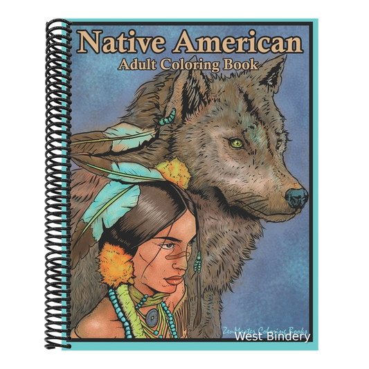 Native American Adult Coloring Book: Coloring Book for Adults Inspired By Native American Indian Cultures and Styles: Wolves, Dream Catchers, Totem Po