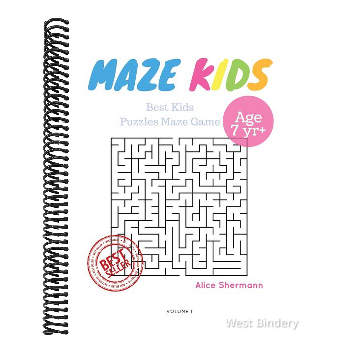 Kids Mazes Age 7: 50 Best Kids Puzzles Maze Game, Maze For Kids, Children Maze Brain Training Game, Children Mazes Age 7 Volume 1