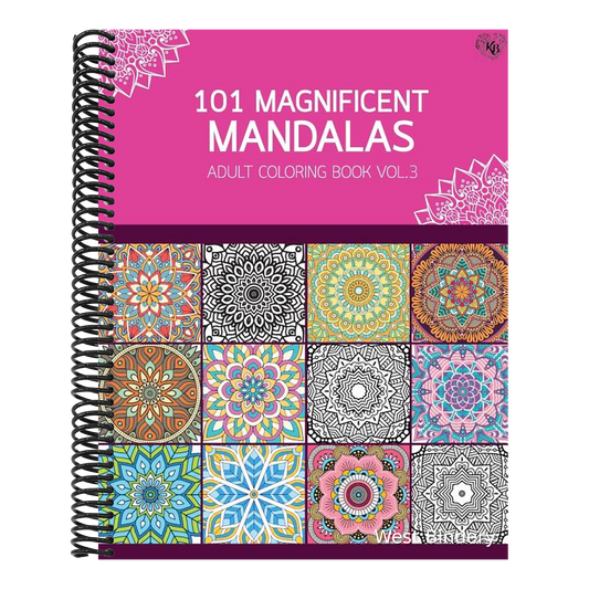 101 Magnificent Mandalas Adult Coloring Book Vol.3: Anti stress Adults Coloring Book to Bring You Back to Calm & Mindfulness