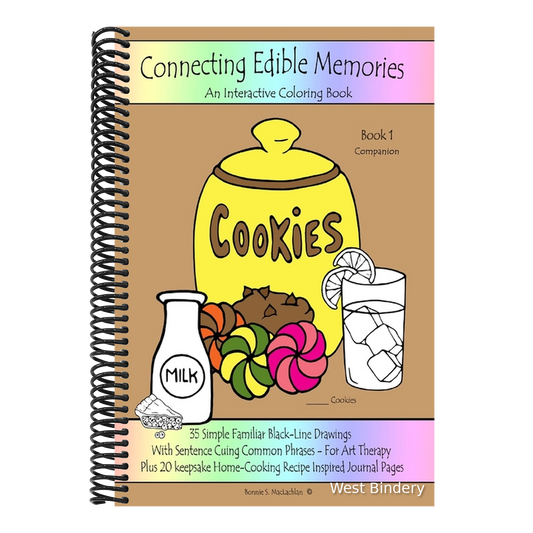 Connecting Edible Memories - Book 1 Companion: Interactive Coloring and Activity Book For People With Dementia, Alzheimer's, Stroke, Brain Injury and