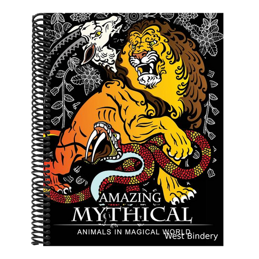 Amazing Mythical Animals in Magical World: Adult Coloring Book Chimera, Phoenix, Mermaids, Pegasus, Unicorn, Dragon, Hydra and other.