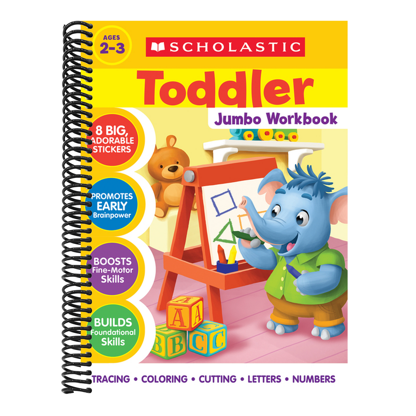 Scholastic Toddler Jumbo Workbook (Spiral Bound)