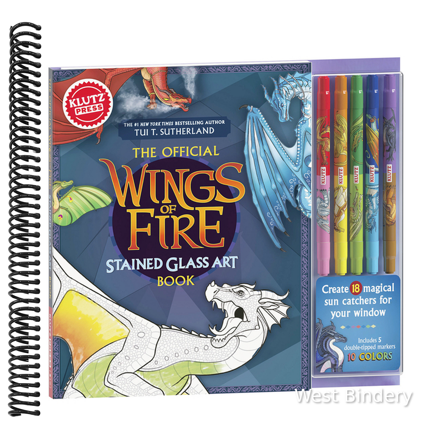 Klutzpress Wings of Fire Stained Glass Art