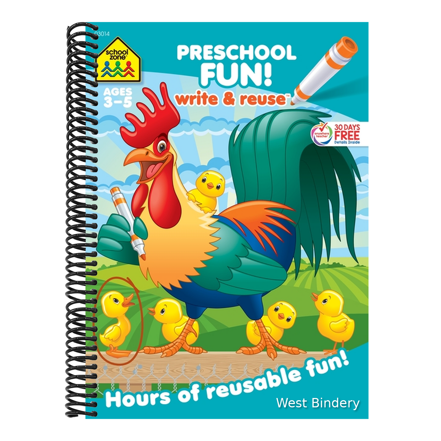 School Zone Preschool Fun! Write & Reuse Workbook