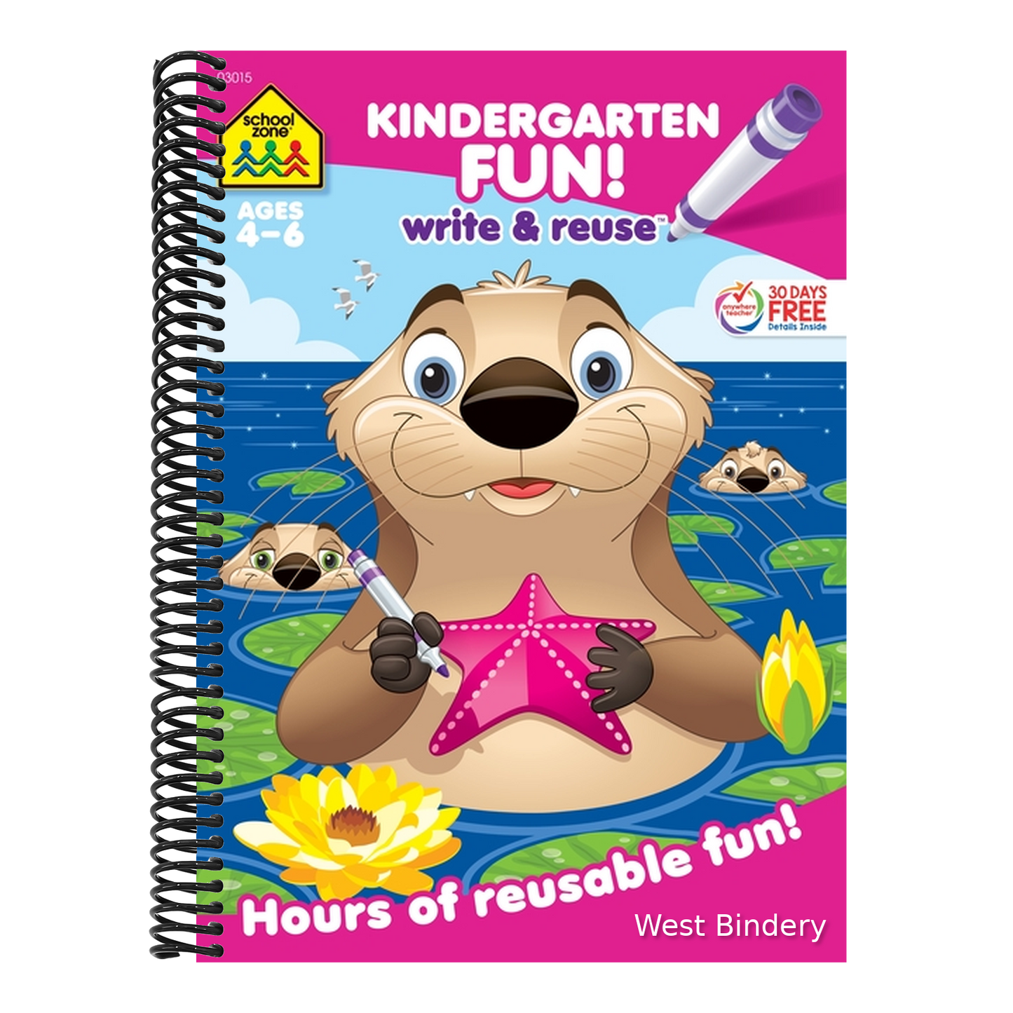 School Zone Kindergarten Fun! Write & Reuse Workbook