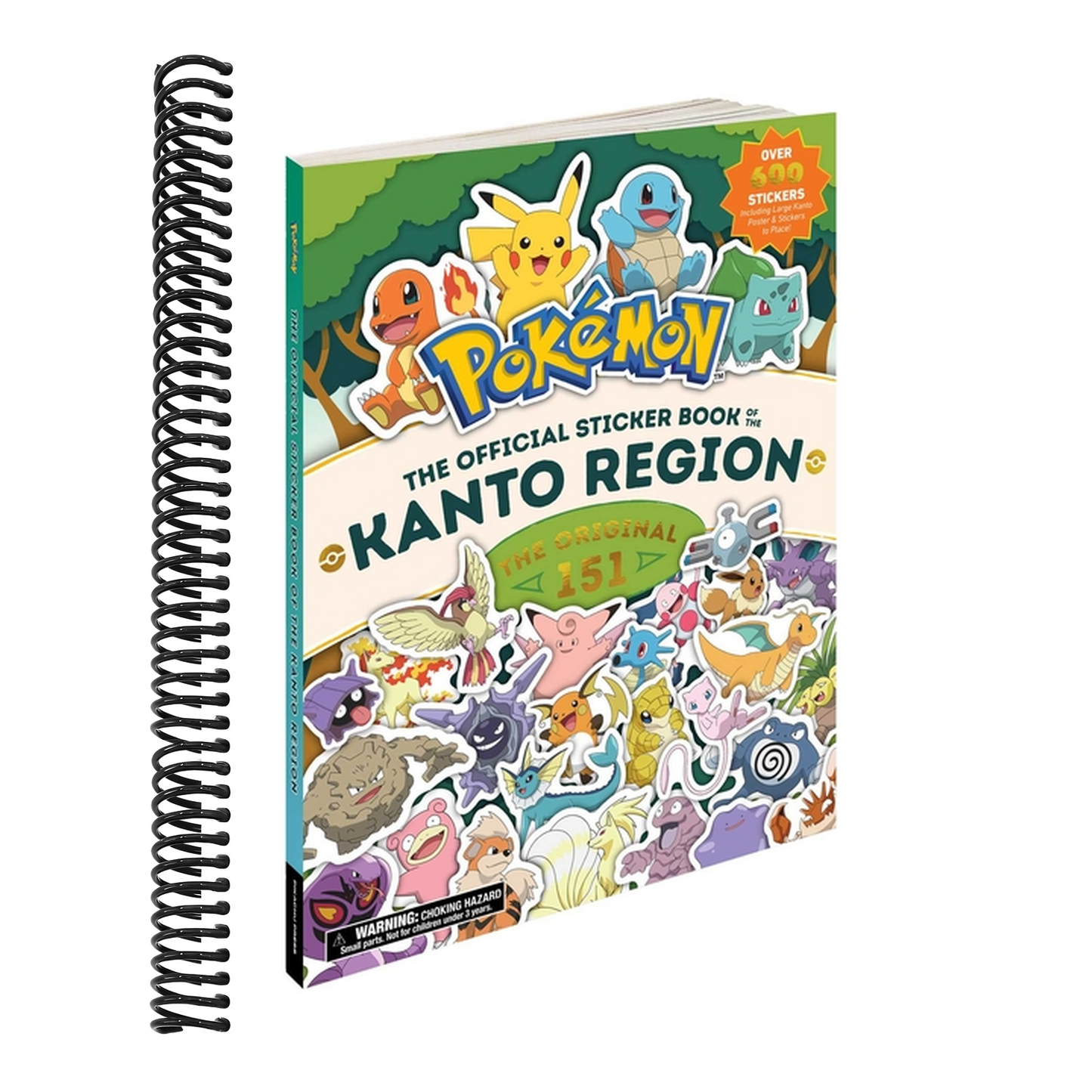 Pokémon the Official Sticker Book of the Kanto Region: The Original 151 (Pokemon Pikachu Press) (Spiral Bound)