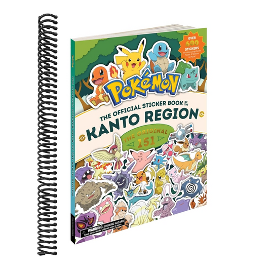 Pokémon the Official Sticker Book of the Kanto Region: The Original 151 (Pokemon Pikachu Press) (Spiral Bound)
