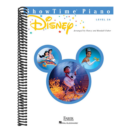 Showtime Piano Disney Easy Piano Sheet Music Beginner Disney Songbook for Kids and Students Level 2a Arrangements from Aladdin, Mulan, the Little Merm