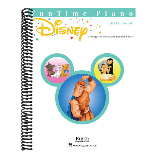 Funtime Piano Disney Piano Sheet Music 11 Classic & Modern Disney Songs for Level 3a-3b Arranged for Easy Learning Includes Beauty and the Beast, Froz