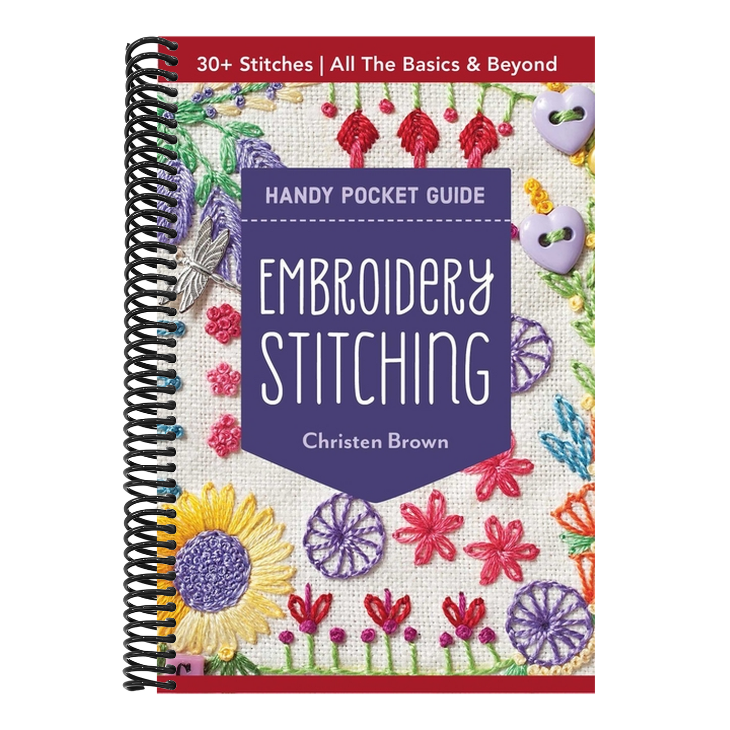 Embroidery Stitching Handy Pocket Guide: 30+ Stitches - All the Basics & Beyond (Pocket Guide) (Spiral Bound)