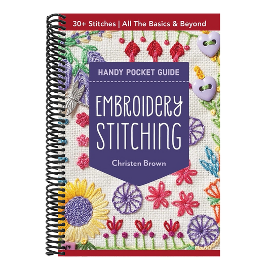 Embroidery Stitching Handy Pocket Guide: 30+ Stitches - All the Basics & Beyond (Pocket Guide) (Spiral Bound)