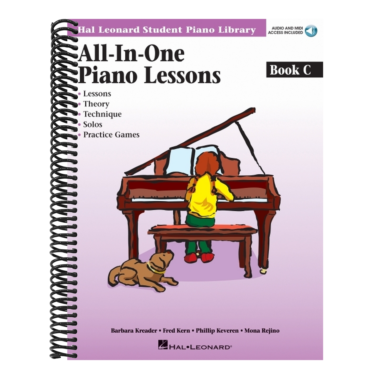 All-In-One Piano Lessons Book C Hal Leonard Student Piano Library Beginner Piano Method with Online Audio & MIDI Educational Piano Instruction for Gro