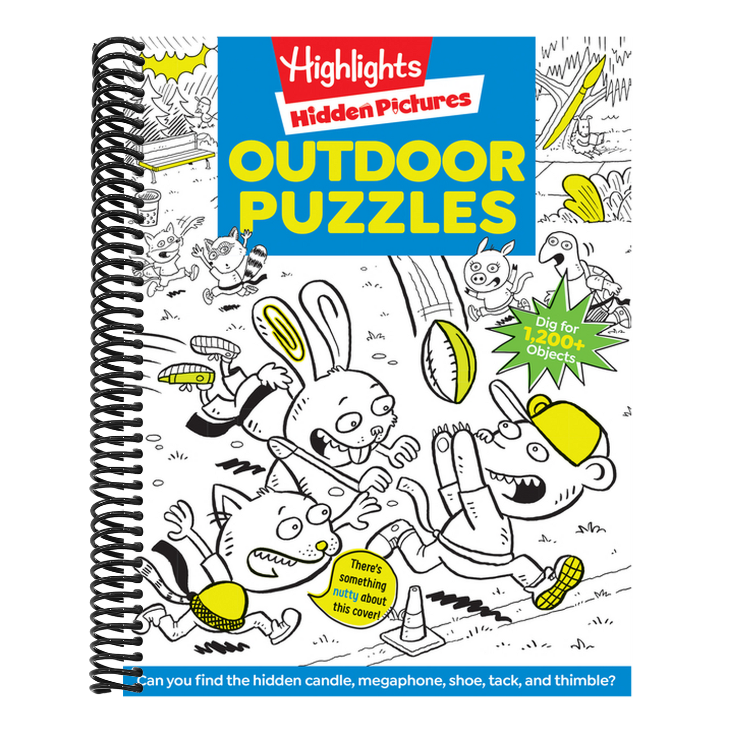 Outdoor Puzzles: Outdoor Activity Book Featuring Forests, Parks and More, Camping Game and Puzzle Book for Kids Ages 6-12 (Highlights Hidden Pictures) (Spiral Bound)