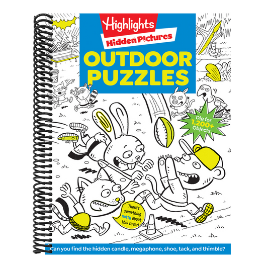 Outdoor Puzzles: Outdoor Activity Book Featuring Forests, Parks and More, Camping Game and Puzzle Book for Kids Ages 6-12 (Highlights Hidden Pictures) (Spiral Bound)