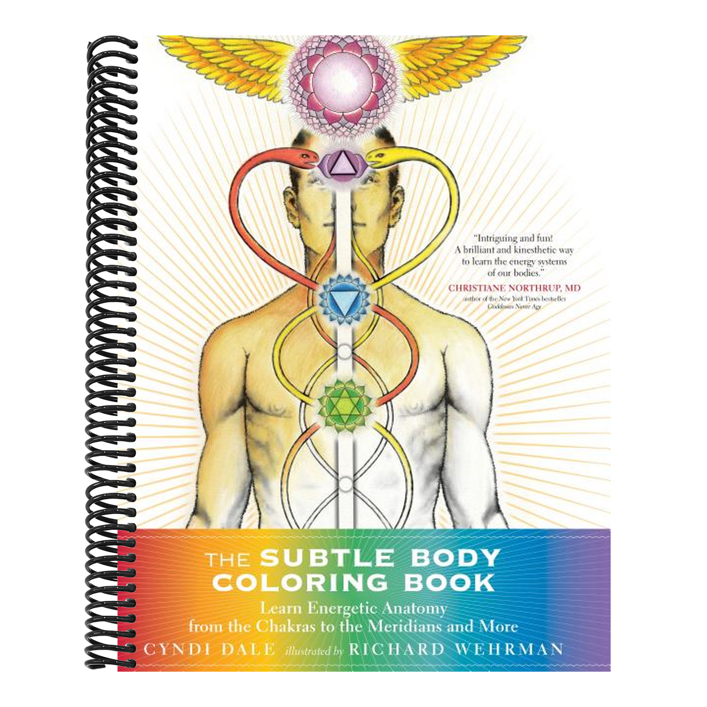 The Subtle Body Coloring Book: Learn Energetic Anatomy--From the Chakras to the Meridians and More (Spiral Bound)