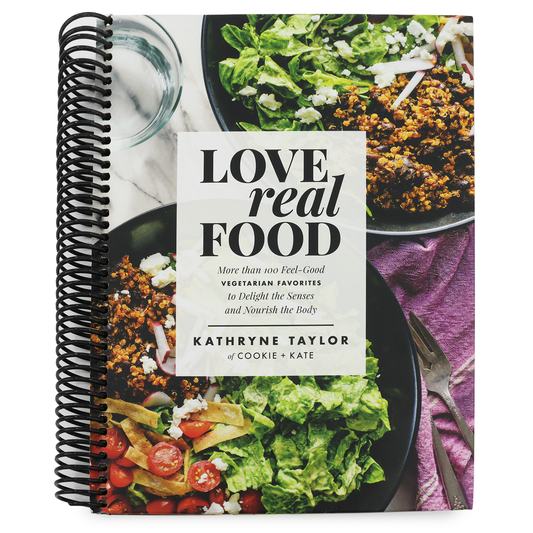 Love Real Food: More Than 100 Feel-Good Vegetarian Favorites to Delight the Senses and Nourish the Body: A Cookbook (Spiral Bound)