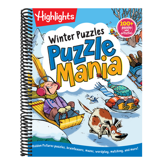 Winter Puzzles: Over 100 Snowy Puzzles, Brainteasers, Mazes, Matching Games and Winter-Themed Crafts for Kids (Highlights Puzzlemania Activity Books) (Spiral Bound)