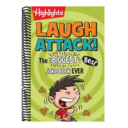 Laugh Attack!: Over 1,000 Jokes for Kids, Must-Have Kids Joke Book with Knock-Knocks, Riddles, Tongue Twisters and Cartoons