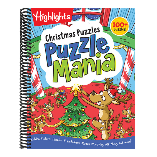 Christmas Puzzles: Kids Christmas Puzzle Book with Mazes, Hidden Pictures, Matching Games and More Than 100 Holiday Activities for Kids 6 and Up