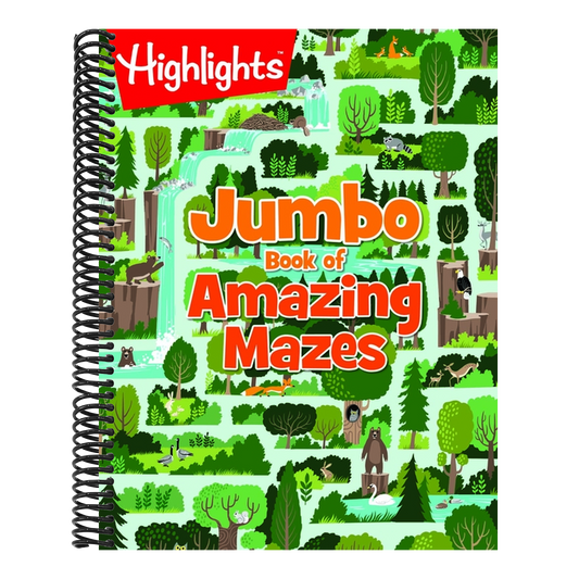 Jumbo Book of Amazing Mazes: Maze Puzzle Book for Kids Packed with Over 175 Puzzles, Code-Word Mazes, Quiz Mazes and Logic Games for Kids 6 and Up (Highlights Jumbo Books & Pads)