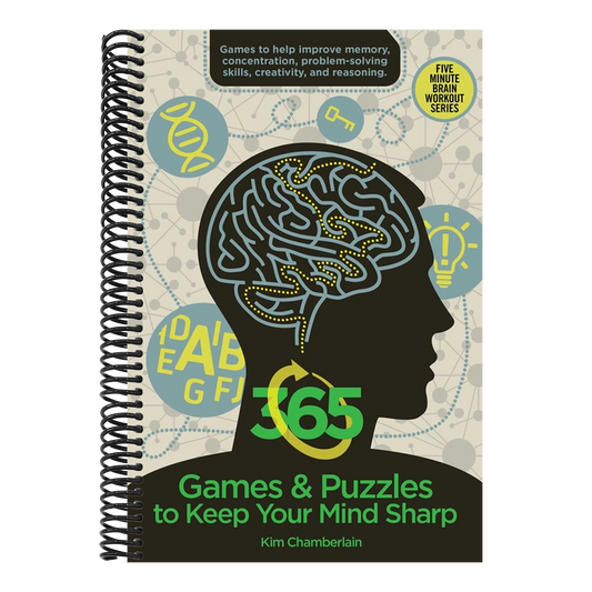 365 Games & Puzzles to Keep Your Mind Sharp (Brain Workout) (Spiral Bound)