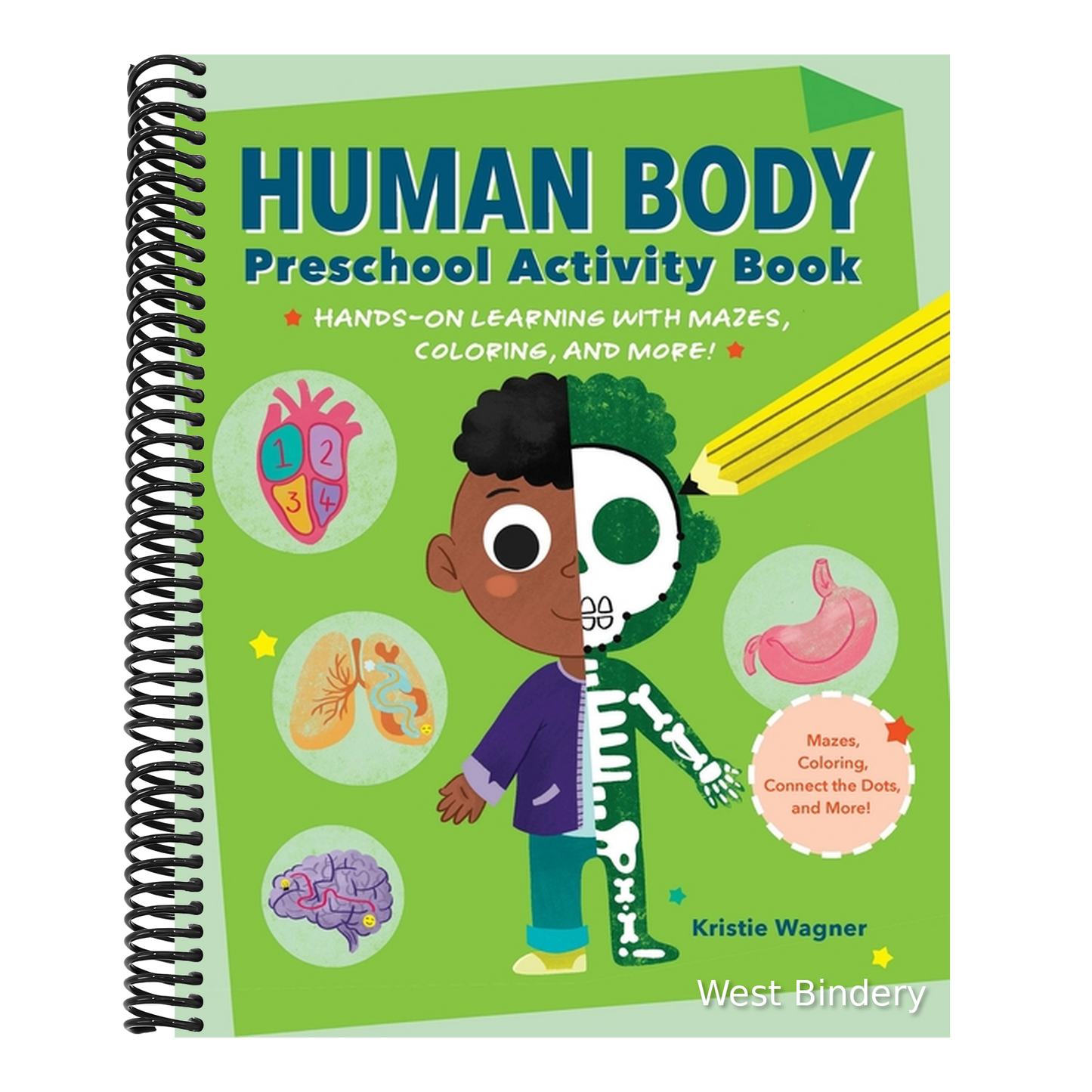 Human Body Preschool Activity Book: Hands-On Learning with Mazes, Coloring, and More!