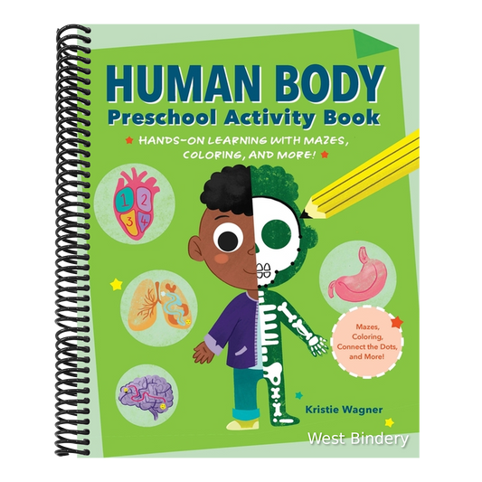 Human Body Preschool Activity Book: Hands-On Learning with Mazes, Coloring, and More!