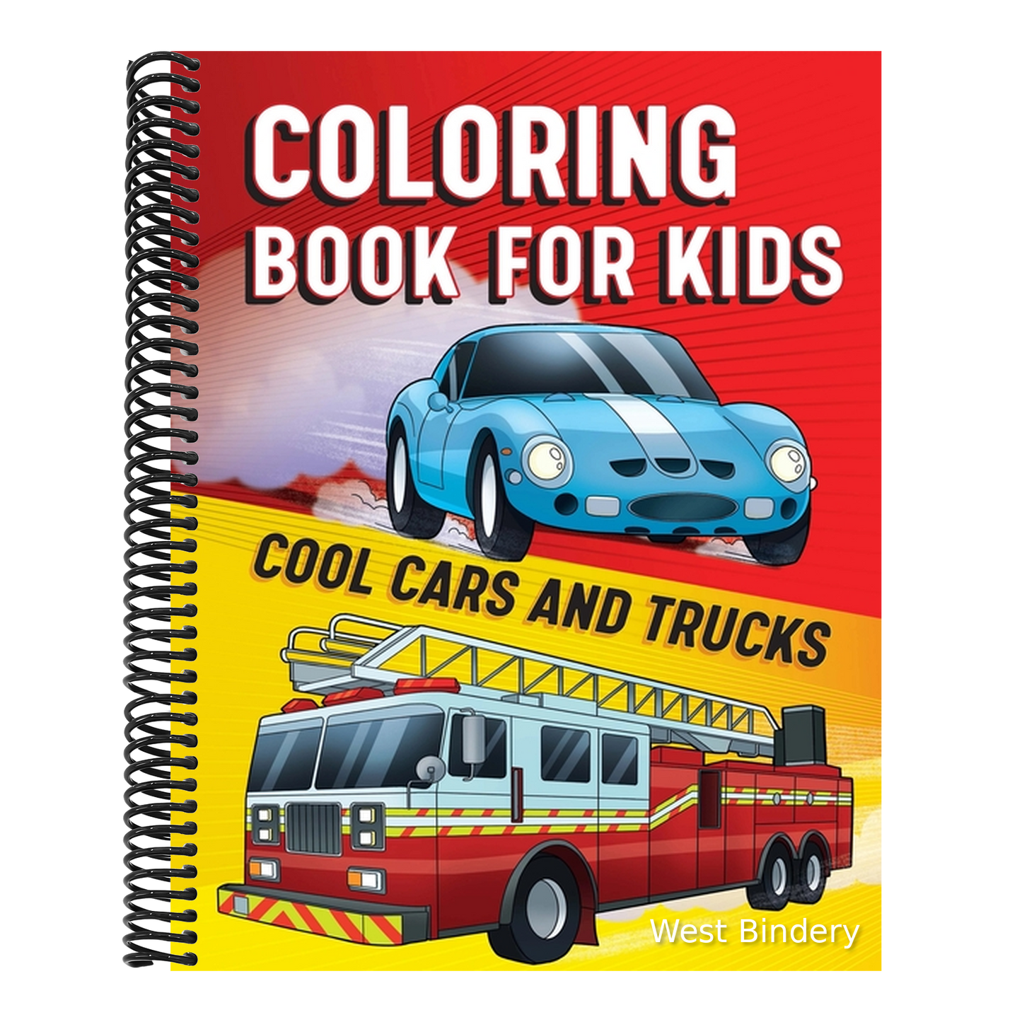 Coloring Book for Kids: Cool Cars & Trucks