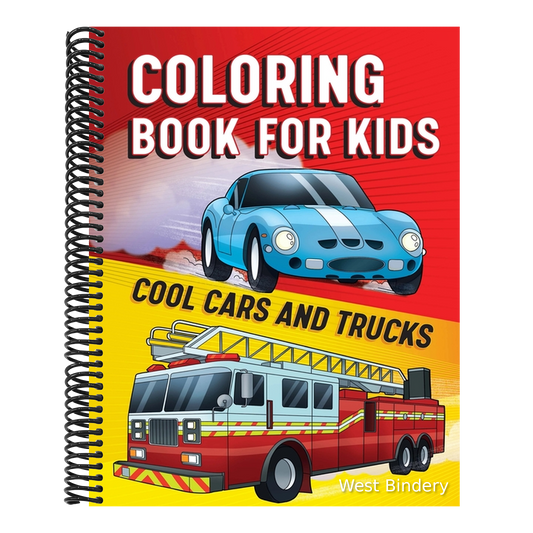 Coloring Book for Kids: Cool Cars & Trucks
