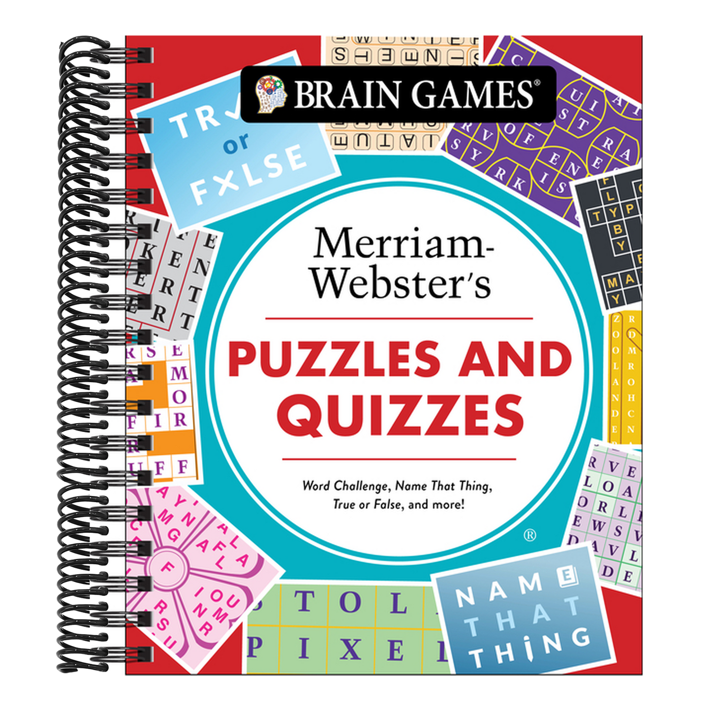 Brain Games - Puzzles and Quizzes: Merriam-Webster's Word Challenge, Name That Thing, True or False, and More!: Word Challenge, Name That Thing, True