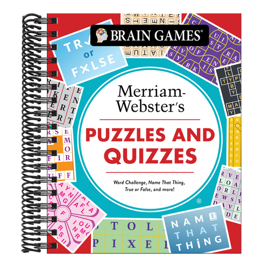 Brain Games - Puzzles and Quizzes: Merriam-Webster's Word Challenge, Name That Thing, True or False, and More!: Word Challenge, Name That Thing, True
