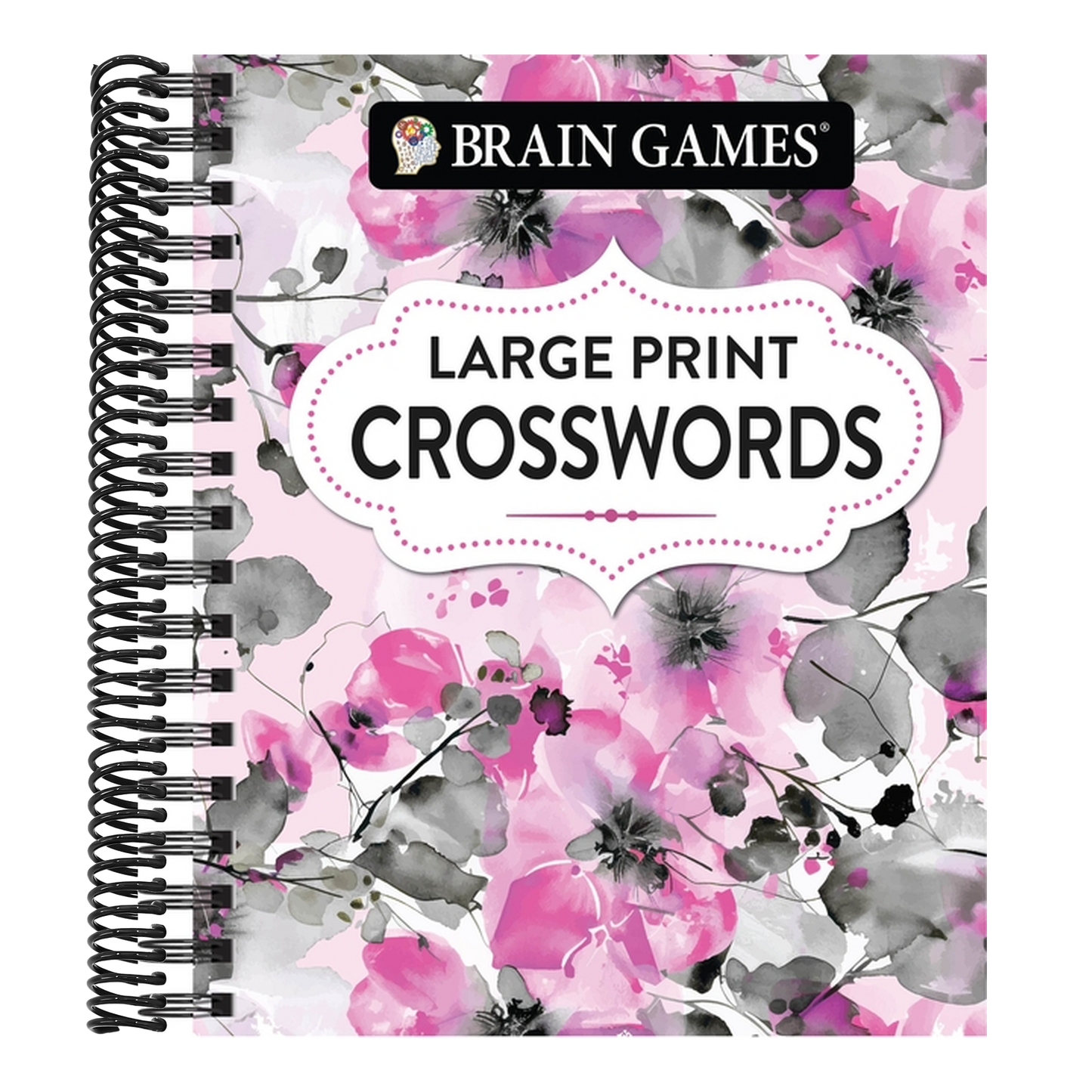 Brain Games - Large Print Crossword (Floral)