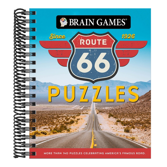 Brain Games - Route 66 Puzzles: More Than 140 Puzzles Celebrating America's Famous Road