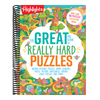 The Great Big Book of Really Hard Puzzles: 256 Pages of Mind-Twisting Mazes, Logic Games and Hidden Pictures Puzzles, Highlights Activity Book for Kids Ag (Great Big Puzzle Books)