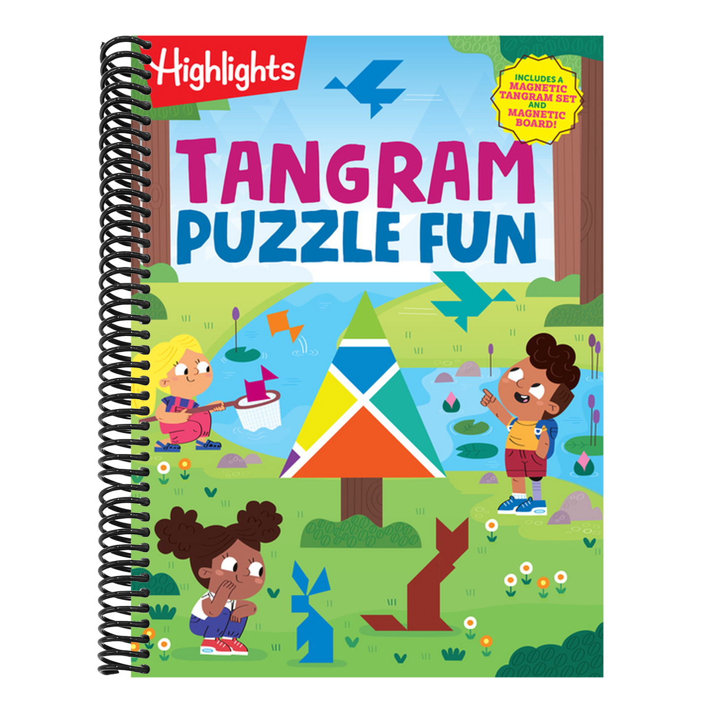 Tangram Puzzle Fun (Highlights Fun to Go Deluxe) (Spiral Bound)