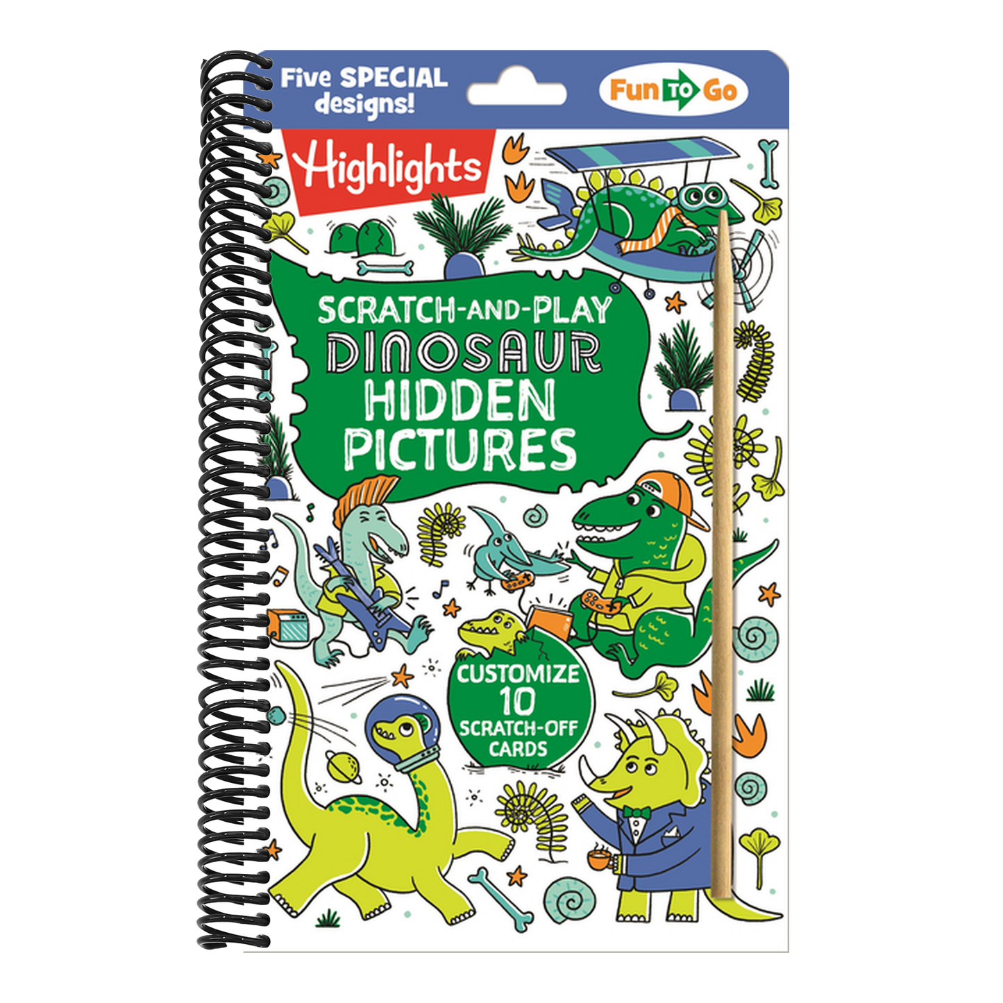 Scratch-And-Play Dinosaur Hidden Pictures