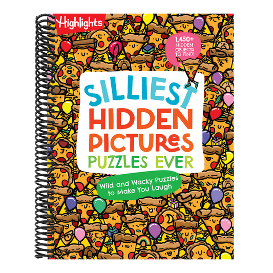 Silliest Hidden Pictures Puzzles Ever: Search-And-Find Book for Kids 6 and Up with Over 1,000 Hidden Objects, Road Trip Games, Silly Jokes and Wacky R (Highlights Hidden Pictures)