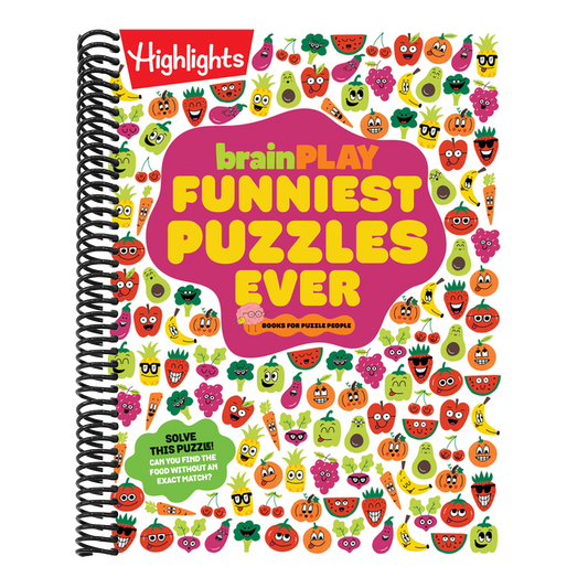 Brainplay Funniest Puzzles Ever: Over 200 Super Silly Brain Games, Wacky Activities and Hilarious Puzzles, Funny Gift for Kids Ages 7 and Up (Brainplay Puzzle Books) (Spiral Bound)