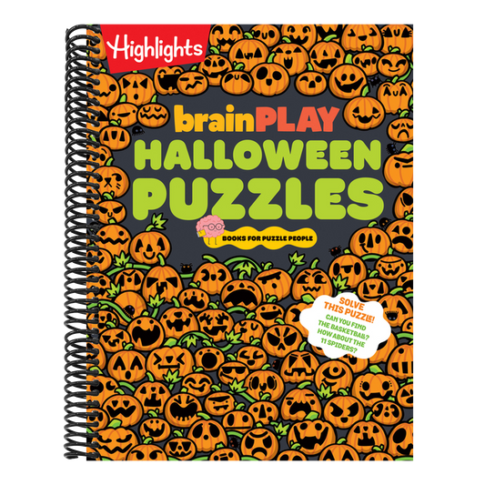 Brainplay Halloween Puzzles: A Challenging Halloween Activity Book for Kids Ages 7 and Up with Over 200 Puzzles, Logic Games, Mazes and Hidden Picture (Brainplay Puzzle Books)