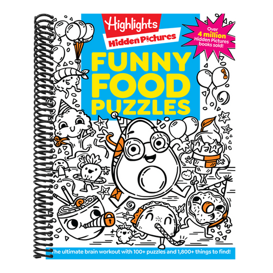 Funny Food Puzzles (Highlights Hidden Pictures) (Spiral Bound)