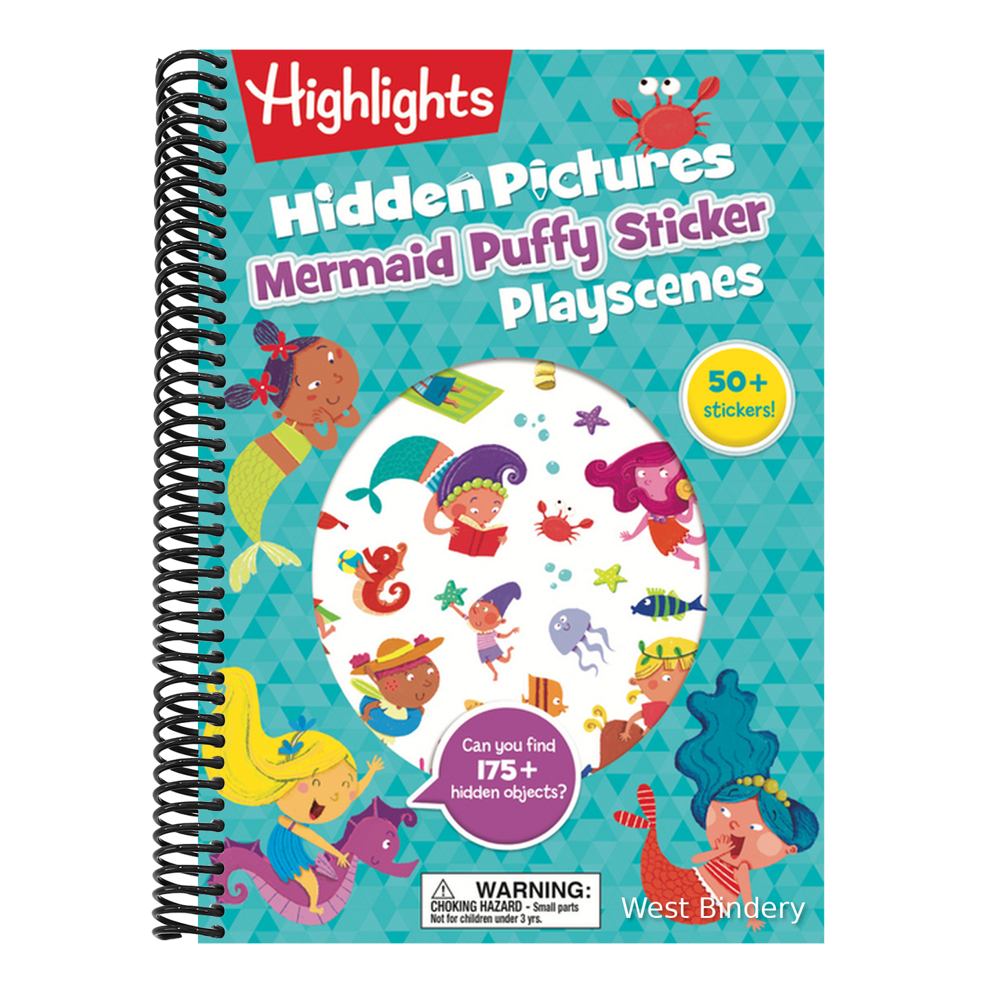 Mermaid Hidden Pictures Puffy Sticker Playscenes: Best Mermaid Gift for Kids 3-6 with Mazes, Matching Games, Mermaid Crafts & Over 50 Mermaid Stickers