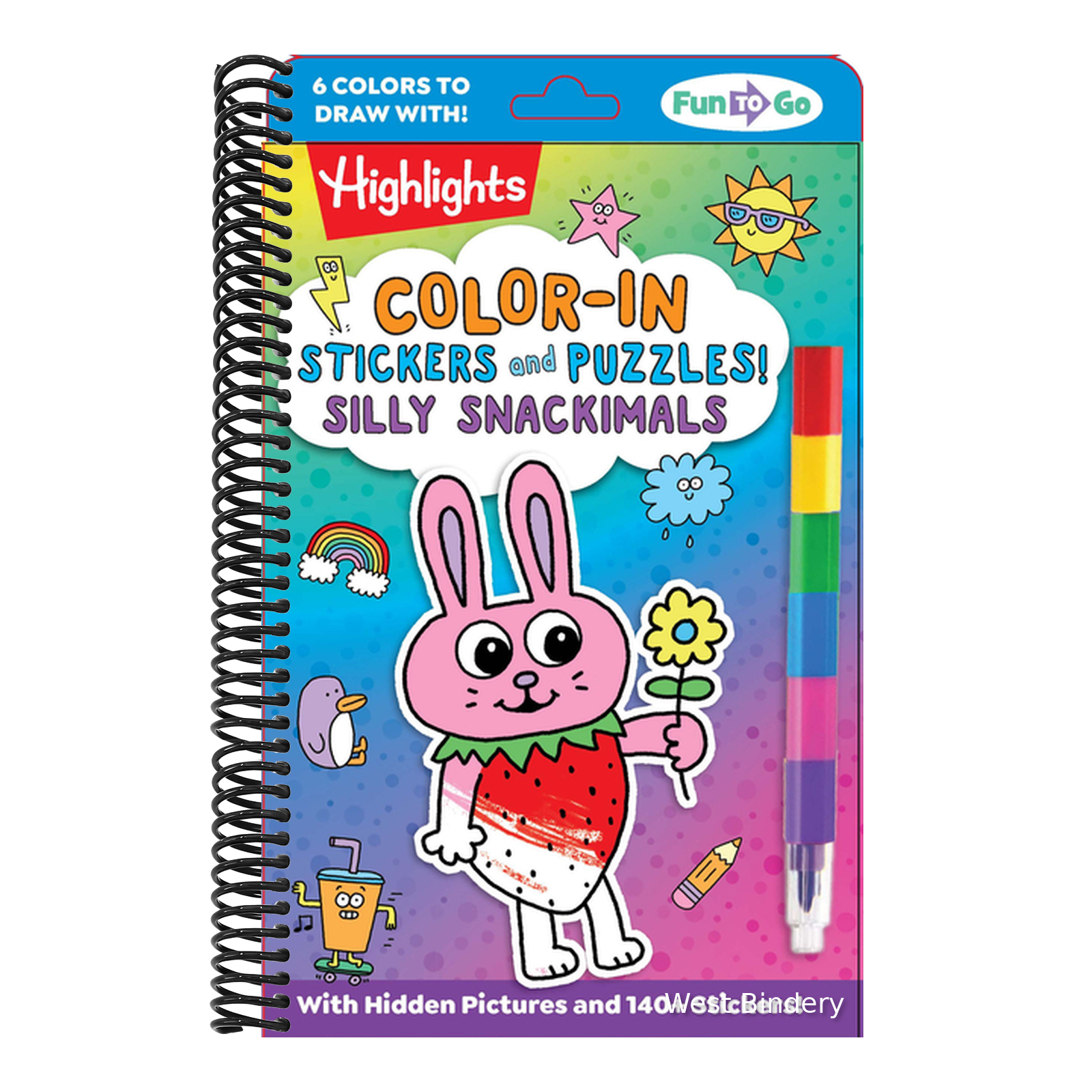 Color-In Stickers and Puzzles! Silly Snackimals: Deliciously Cute Hidd ...