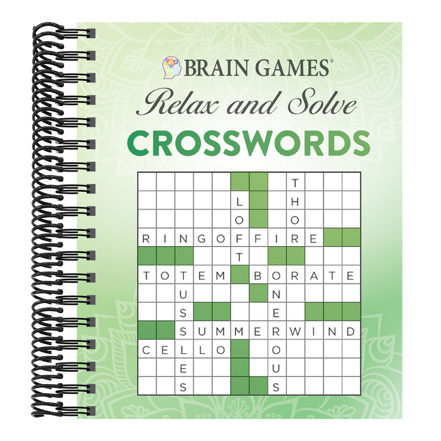 Brain Games - Relax and Solve: Crosswords (Green)