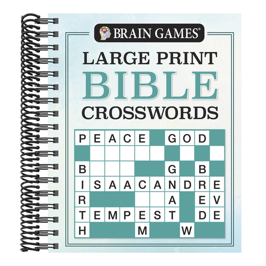 Brain Games - Large Print Bible Crosswords