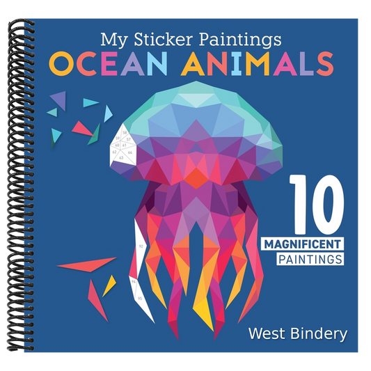 My Sticker Paintings: Ocean Animals: 10 Magnificent Paintings