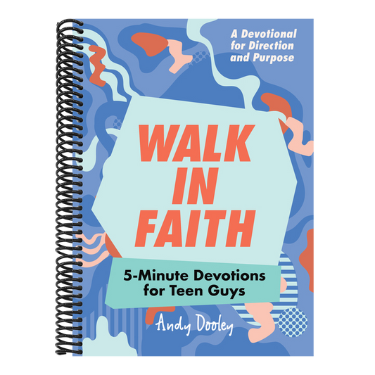 Walk in Faith: 5-Minute Devotions for Teen Guys (Spiral Bound)